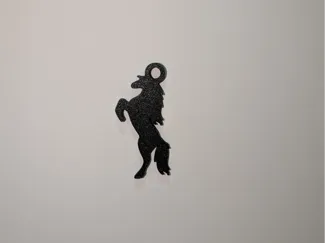 Rearing Horse Keychain