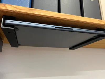 Under-desk mount for MacBooks or other laptops