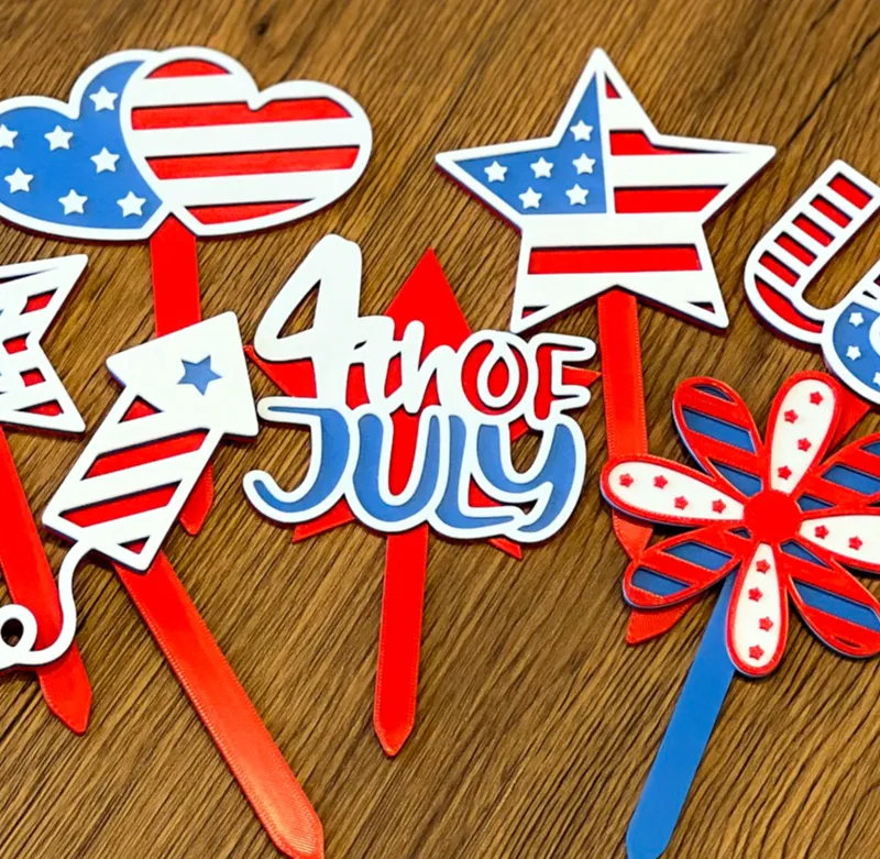 4th of July Garden Stakes