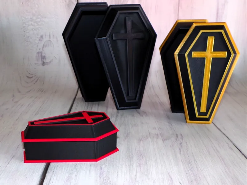 Classic Halloween Style Coffin