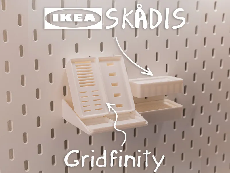 Skadis x Gridfinity – USB & SD-Card Storage