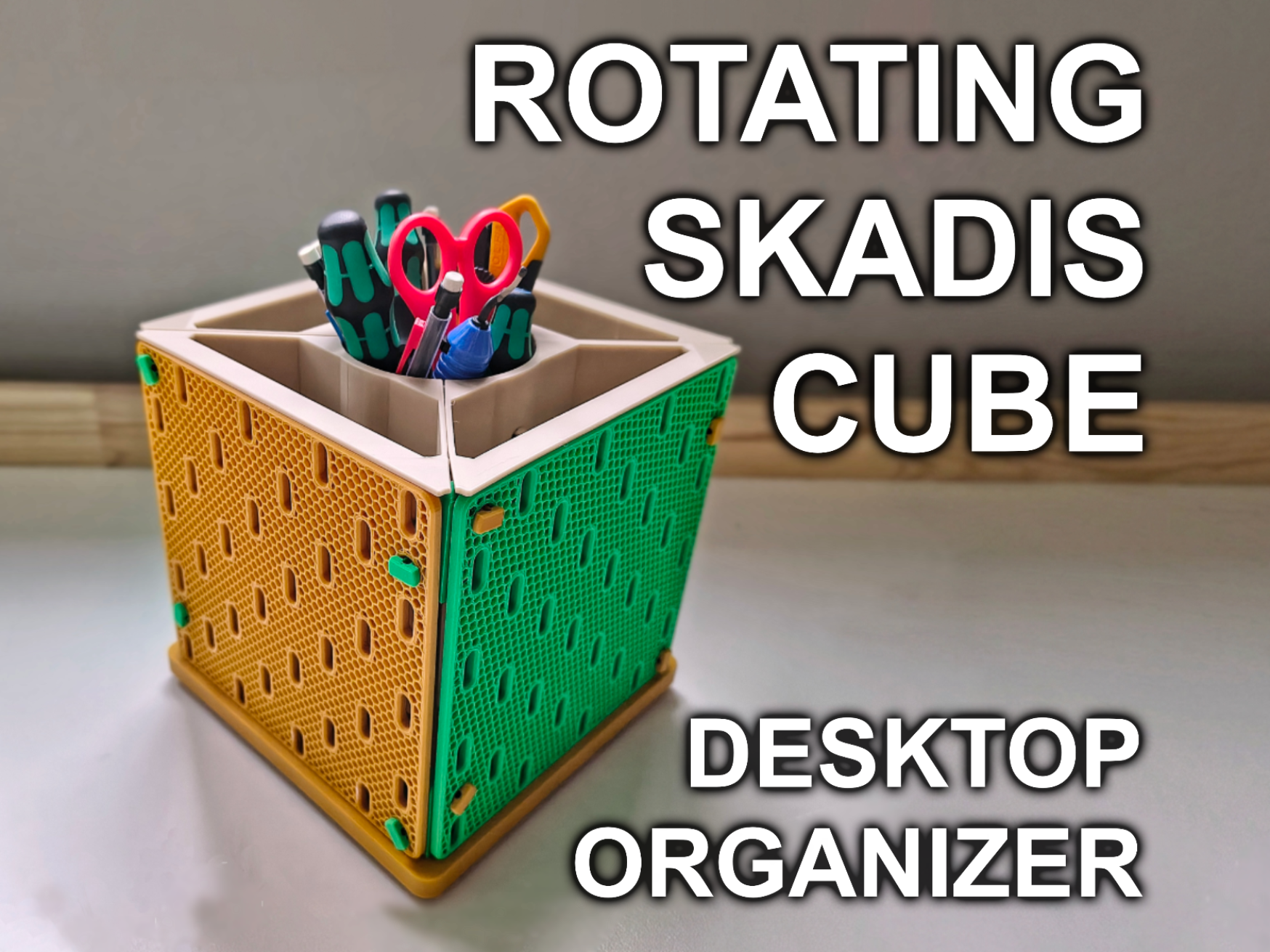Skadis Rotating Cube + Organizer Insert — A1 Mini