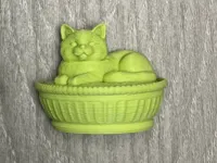Magnets chat sur son nid — photo 2