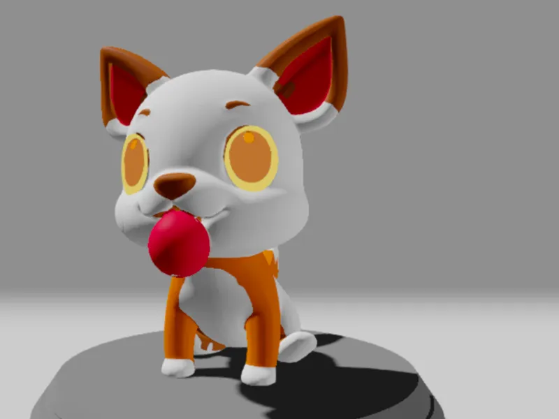 cute dog with a ball in their mouth