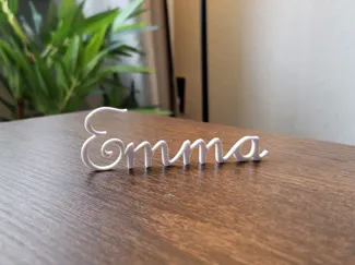 3D Printable Name Display (Emma)