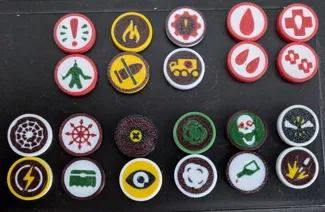 Colorful Necromunda Token set
