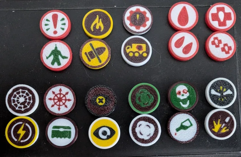 Colorful Necromunda Token set