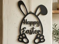 Pendentif lapin de Pâques à suspendre — photo 2