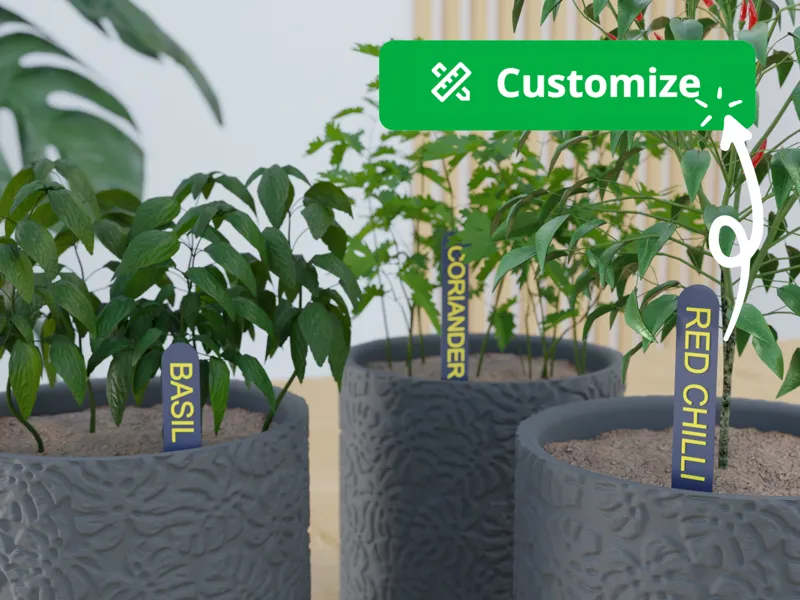 Custom tag organizer for plants/seeds