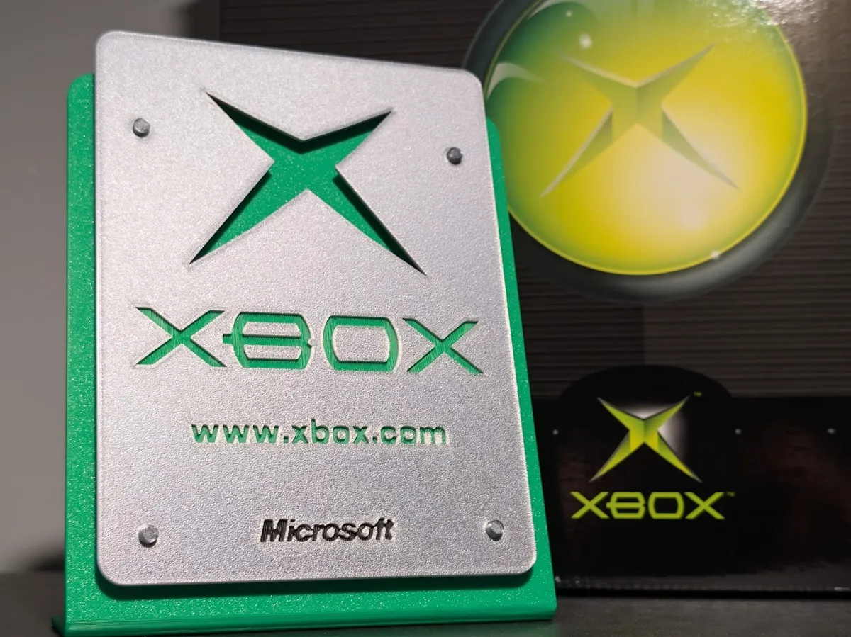 Task. Sign Xbox Original Xbox Point Of Sale Sign Display Replica - Free 3D Print Model ...
