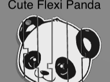 Cute Flexi Panda- Keychain
