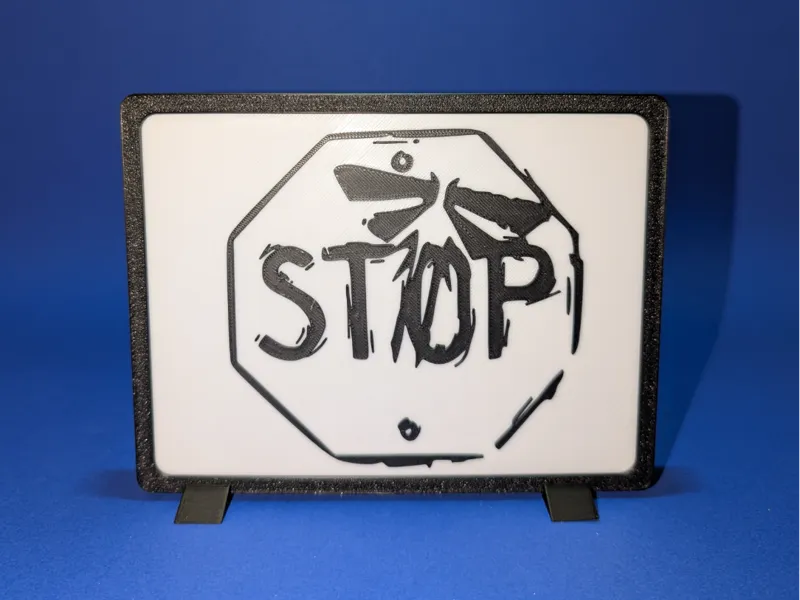 Stop the last of us wall art