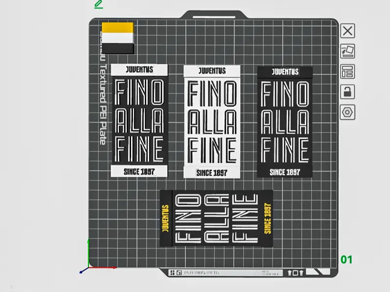 placca JUVENTUS FINO ALLA FINE