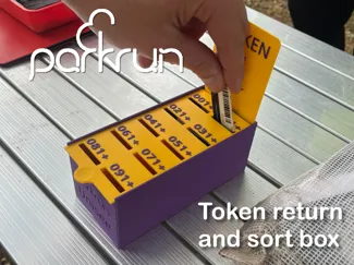 Parkrun Token Rückgabe-und Sortierbox