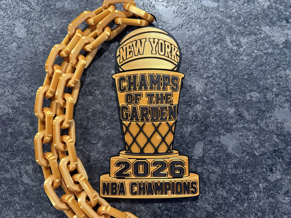 Nba Chain New York Knicks 2026 NBA Champions Hype Chain - Free 3D Print Model ...