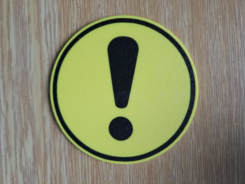 Warning Sign Coaster #06 – Warning