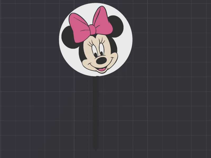 Minnie Mouse Cake Topper Cupcake 
