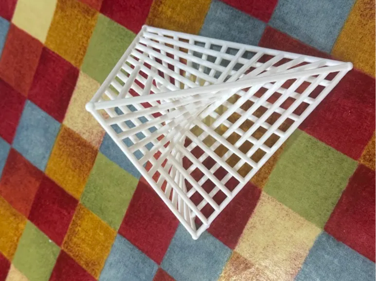 String Art in a Tetrahedron