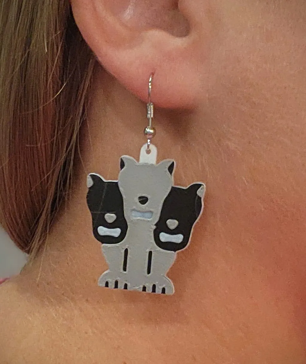 Cerberus Earrings view 3