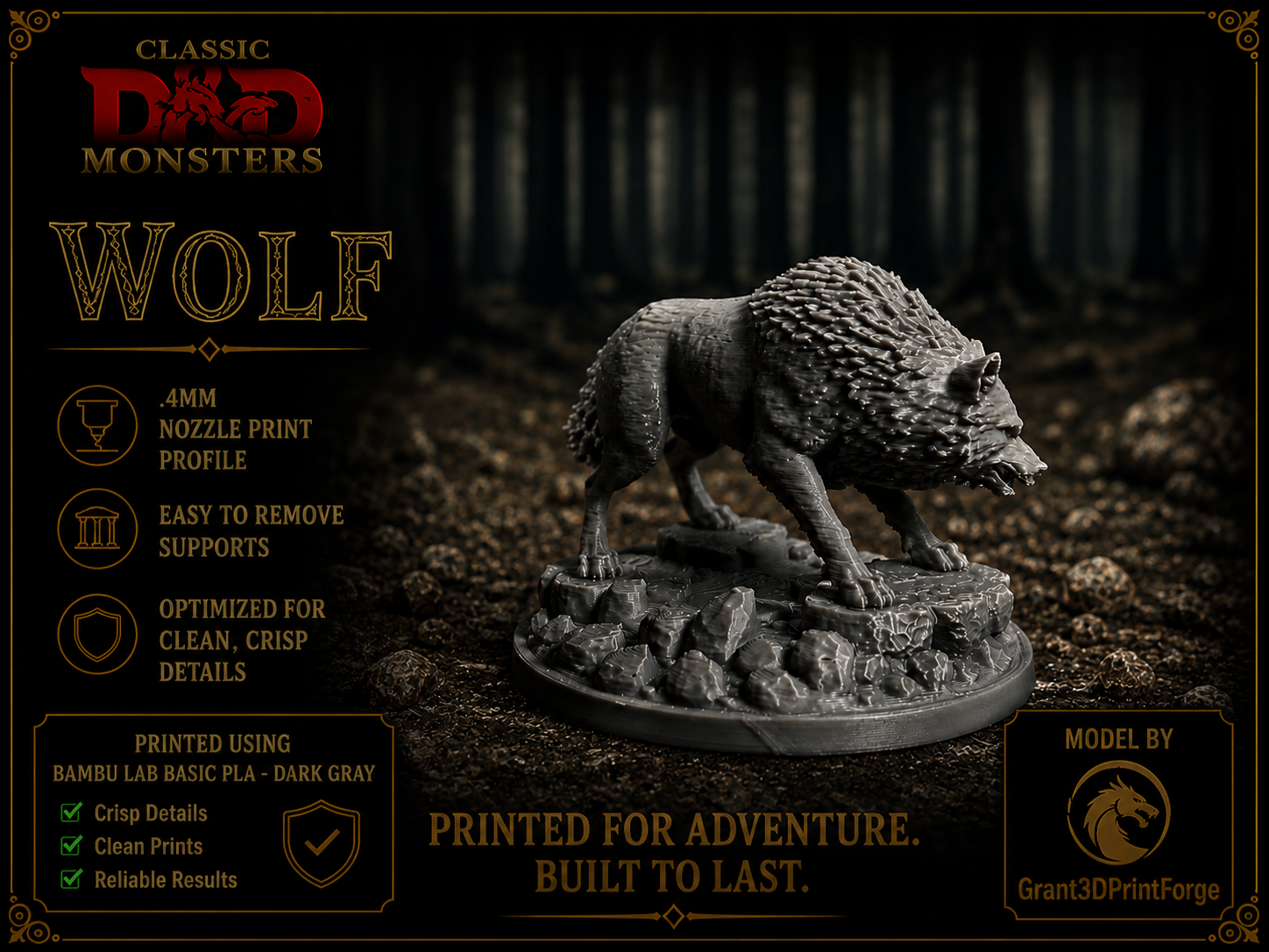 Wolf - Classic D&D Monster