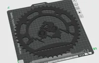 MTB Wall Art Mountains Gear Shape 0.16mm layer