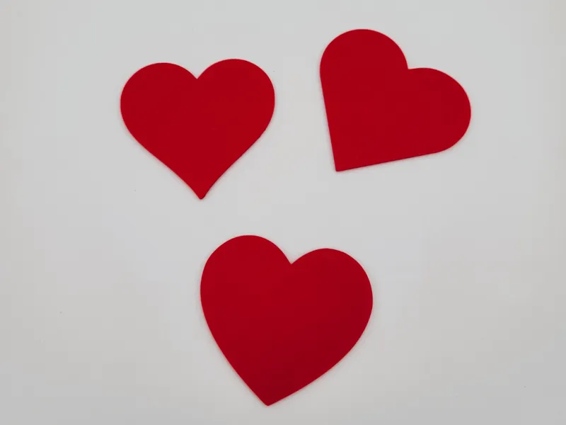 Simple Heart Shape Silhouettes