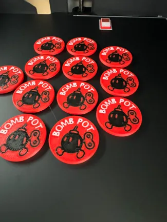 Bomb Pot Token for Poker, Texas Hold 'Em