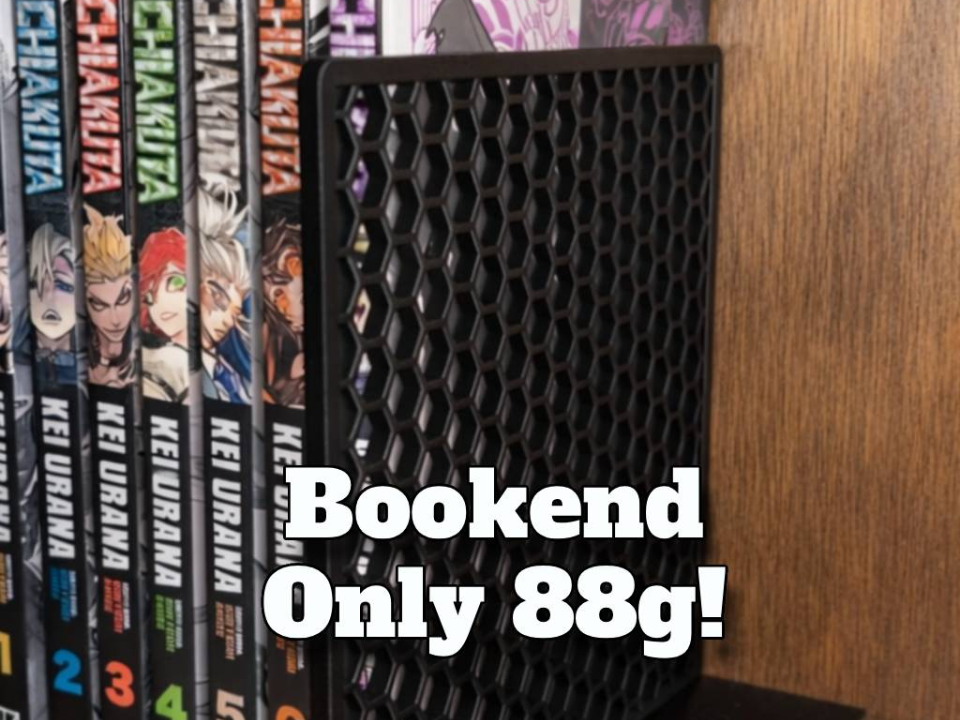 Bookend - Honeycomb Design (88g Filament)