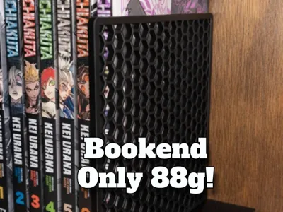Bookend - Honeycomb Design (88g Filament)