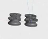 Replace metal bearing pulleys