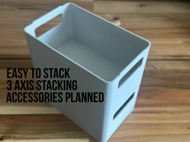 Modern and Clean Stackable Container Doesnt Slip