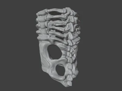 Papa V Perpetua Bolo Tie Ribcage Slip