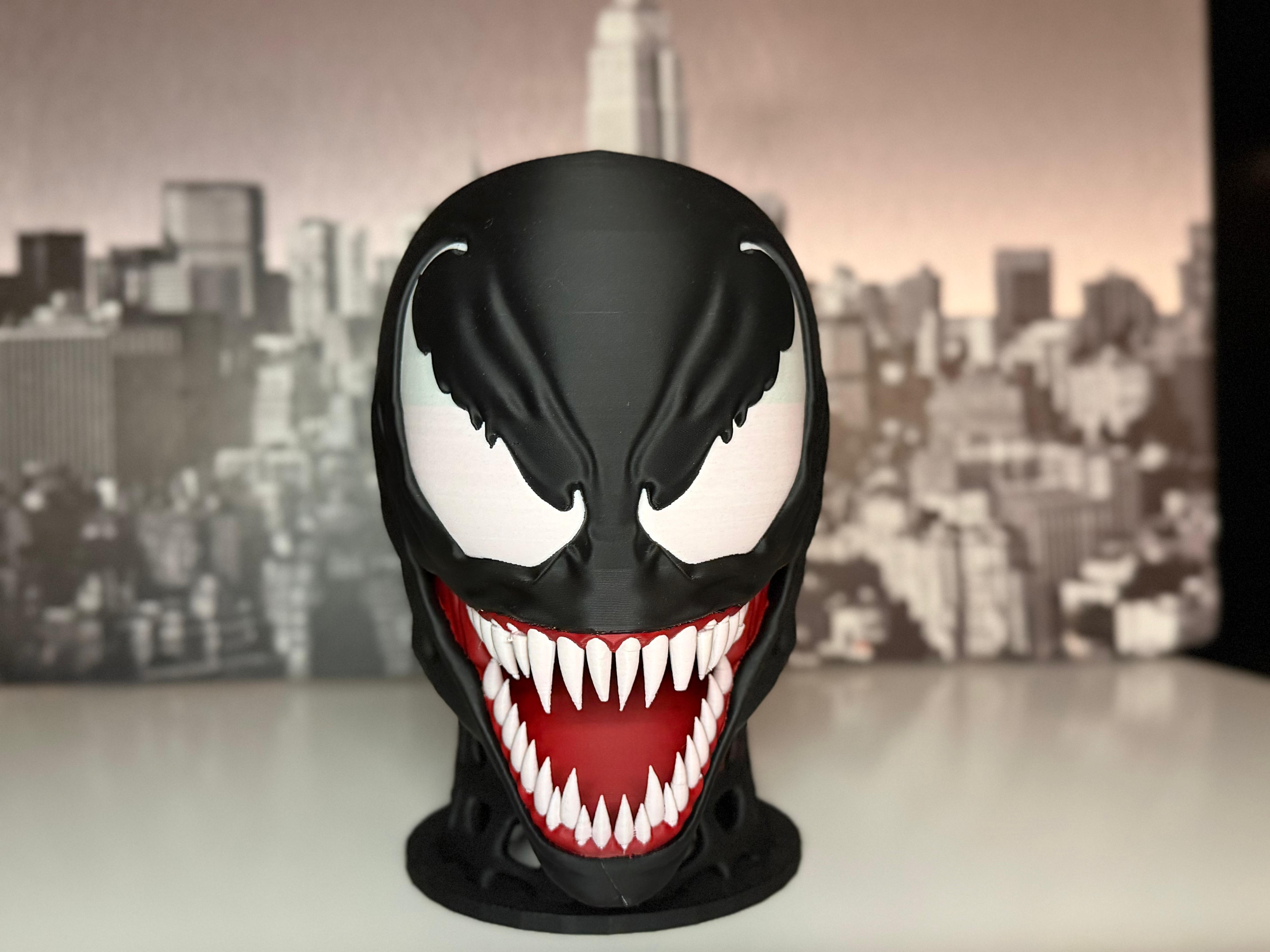 Headphone Stand - Venom - Free 3D Print Model - MakerWorld