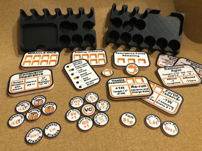 War-Hammer Faction Specific Reminder Tokens
