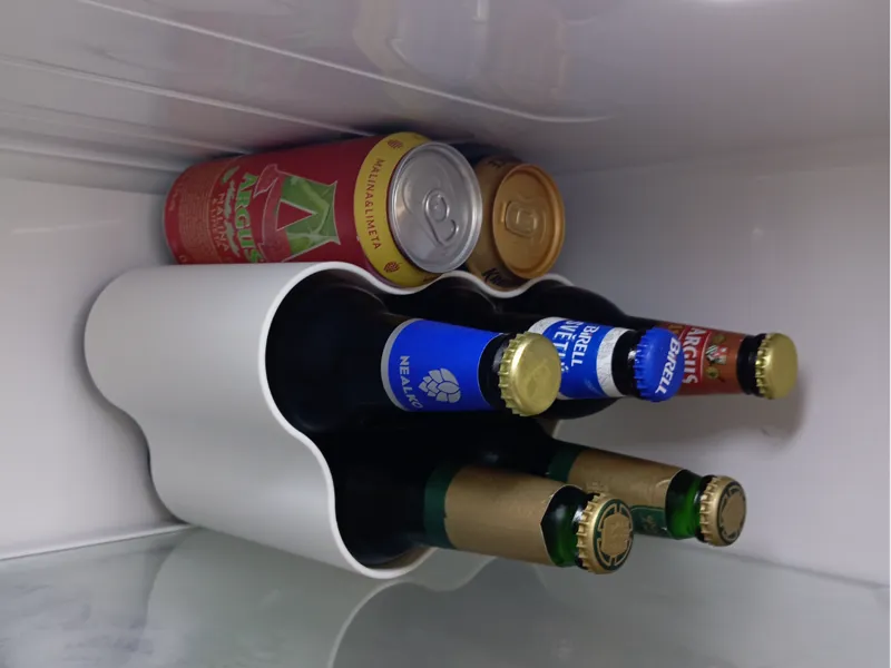 Beer bottle organizer for the fridge