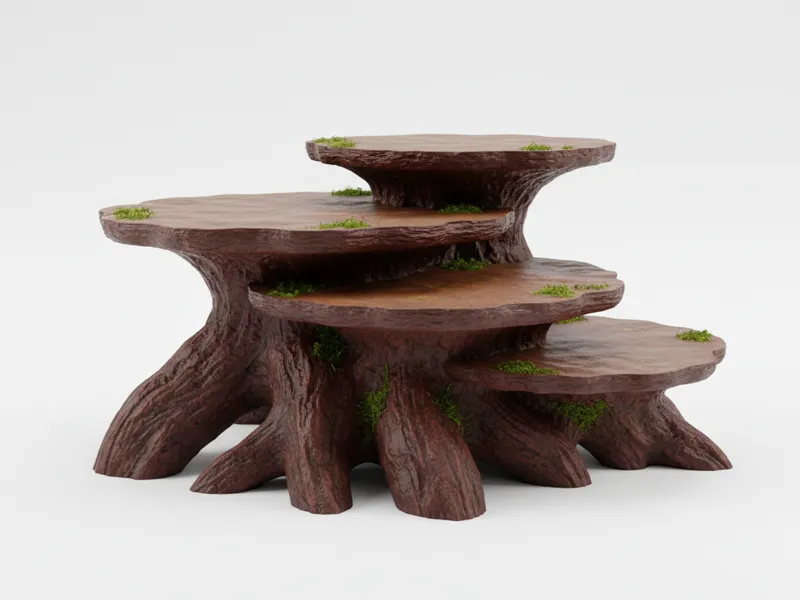 Platformed Root Trunk Pet Decor | Mangrove Root