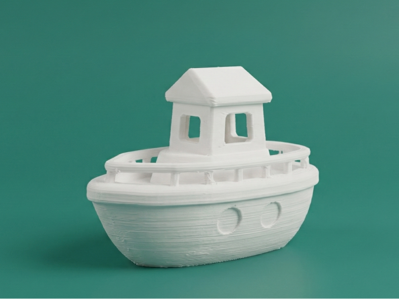 Mini Tugboat Figurine – Cute Cartoon Boat