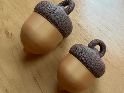 Threaded Acorn Geocache Secret Container