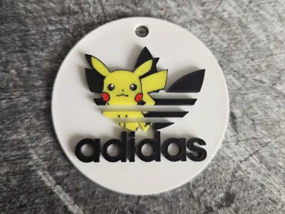 Pikachu Adidas Keychain