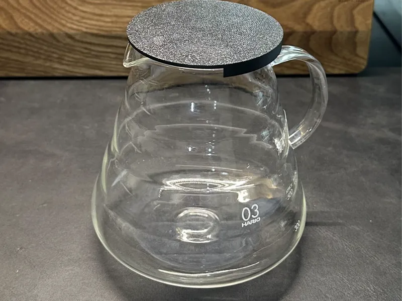 HARIO V60 Glass Server 800 Lid XGSR-80-TB