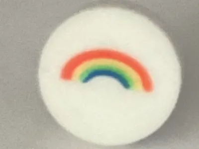 Shoe decoration rainbow