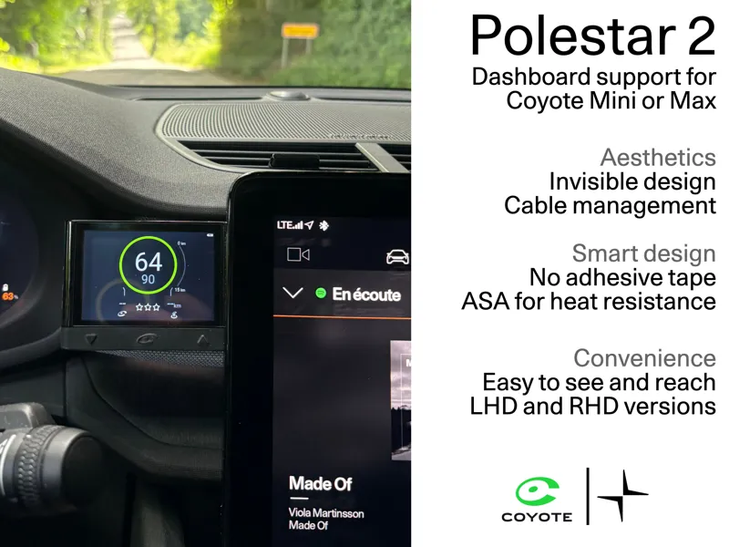 Invisible Coyote support for Polestar 2