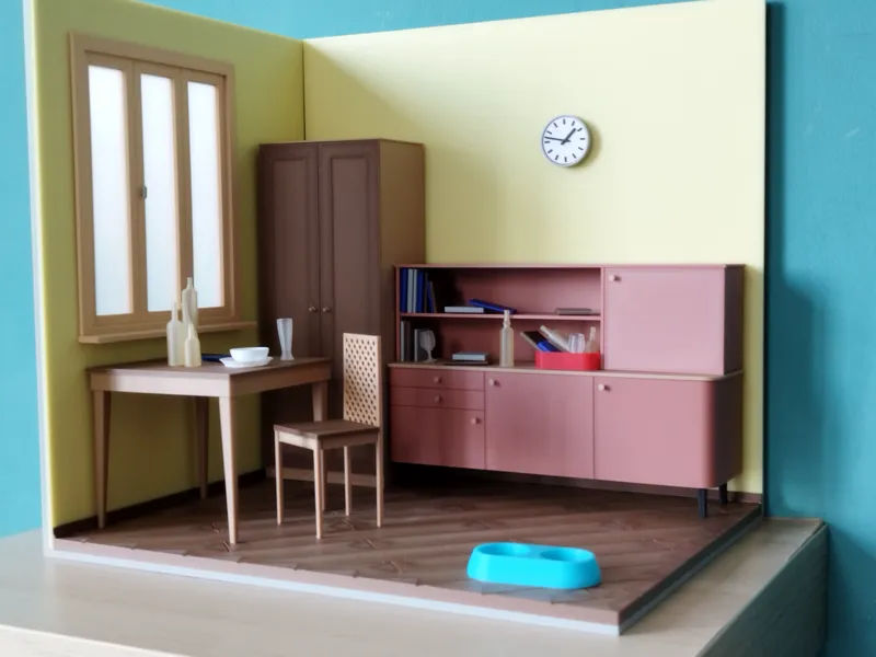 The Bachelor’s Room - Diorama in 1/12 Scale