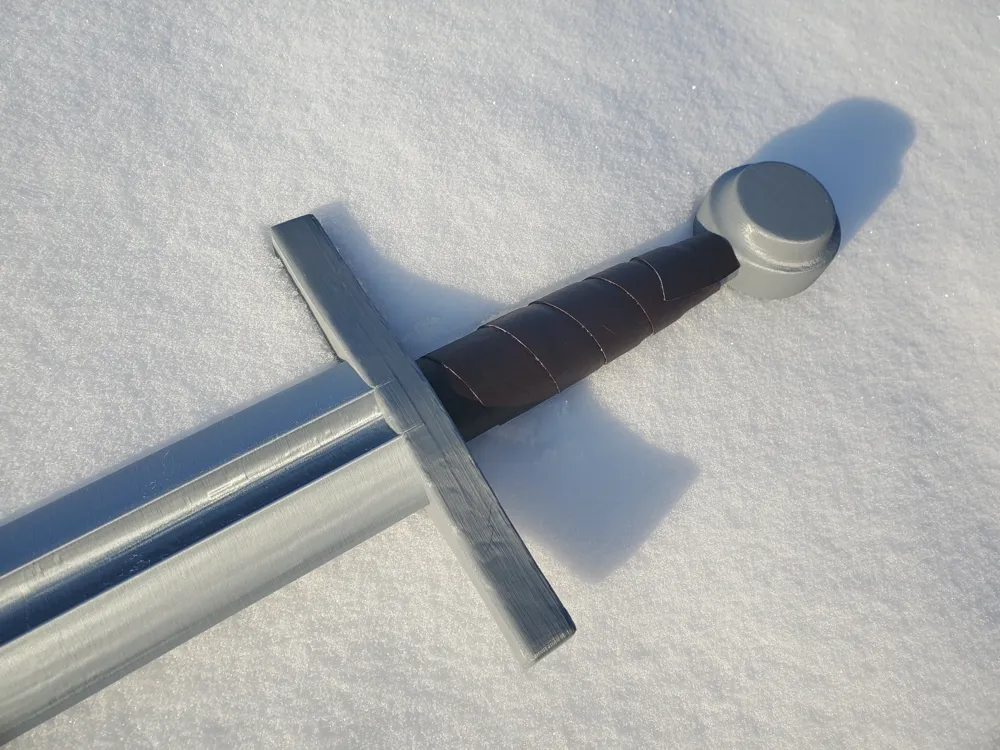 Medieval sword - Free 3D Print Model - MakerWorld