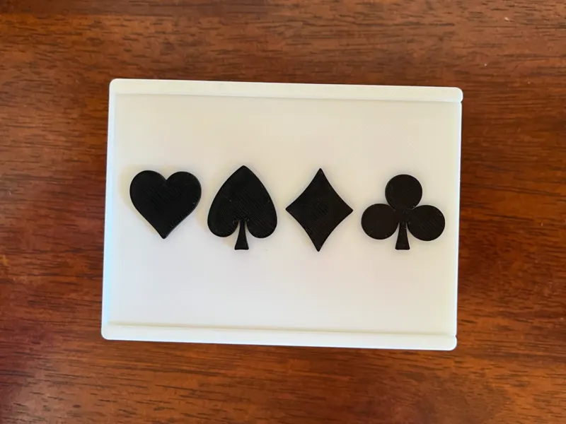 Contenitore porta carte da gioco francesi