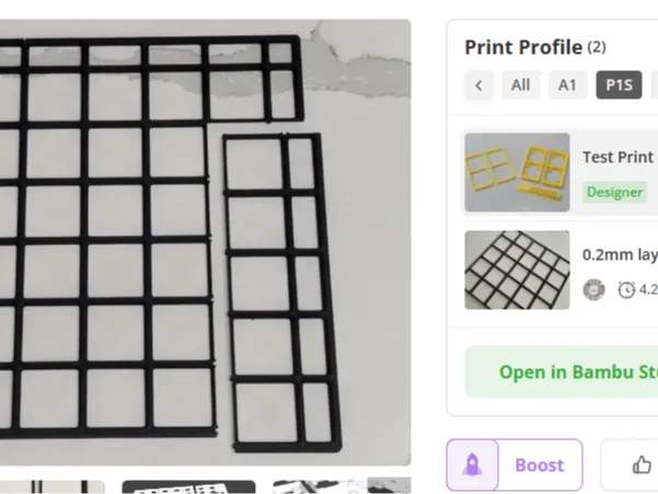 grid base for work desk