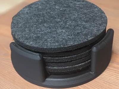 Heavy coaster holder (with a weight)