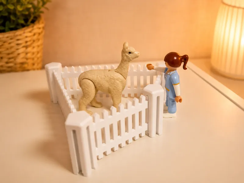 Fence and posts for Playmobil