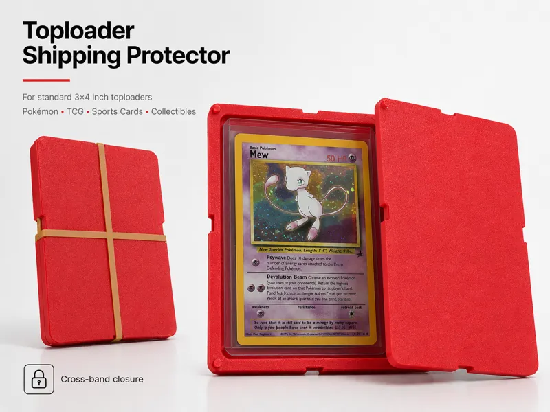 Toploader Card Shipping Protector –Slab Case