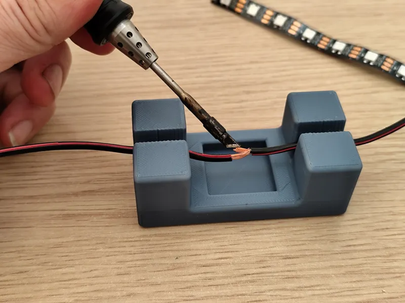 Soldering wire holder